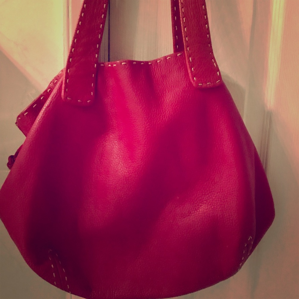 Italian leather,shoulder bag from Bloomingdales